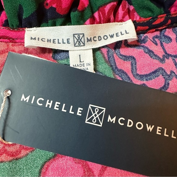 NWT MICHELLE MCDOWELL KARIS DRESS - MAKE YOU MINE - FORREST. Size Large - Picture 5 of 6